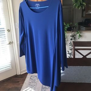 Chico’s Royal Blue Tunic NWOT … size 3.. xl in regular size